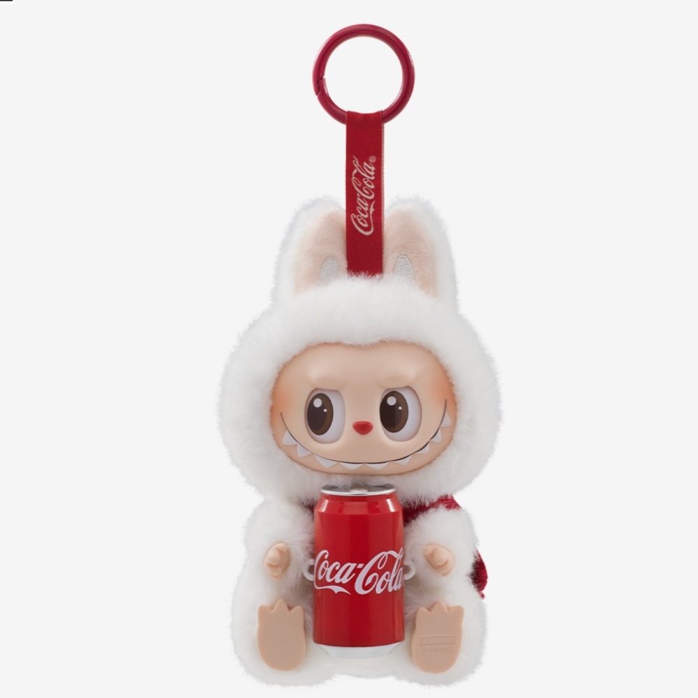 Authentic Labubu Coca-Cola Festive Plush with Red Can in original blind bag